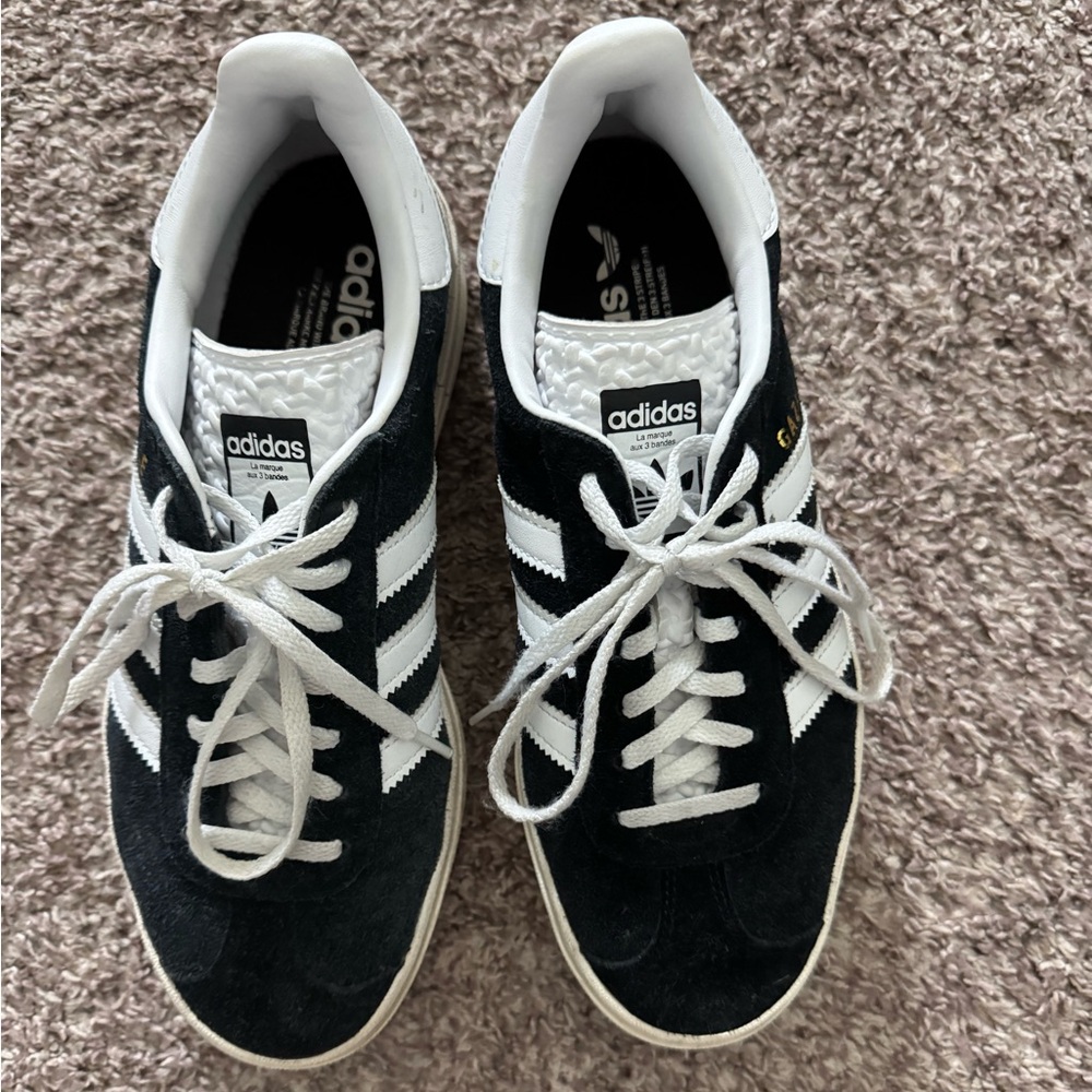 Adidas Women’s Black and White Gazelle Sneakers